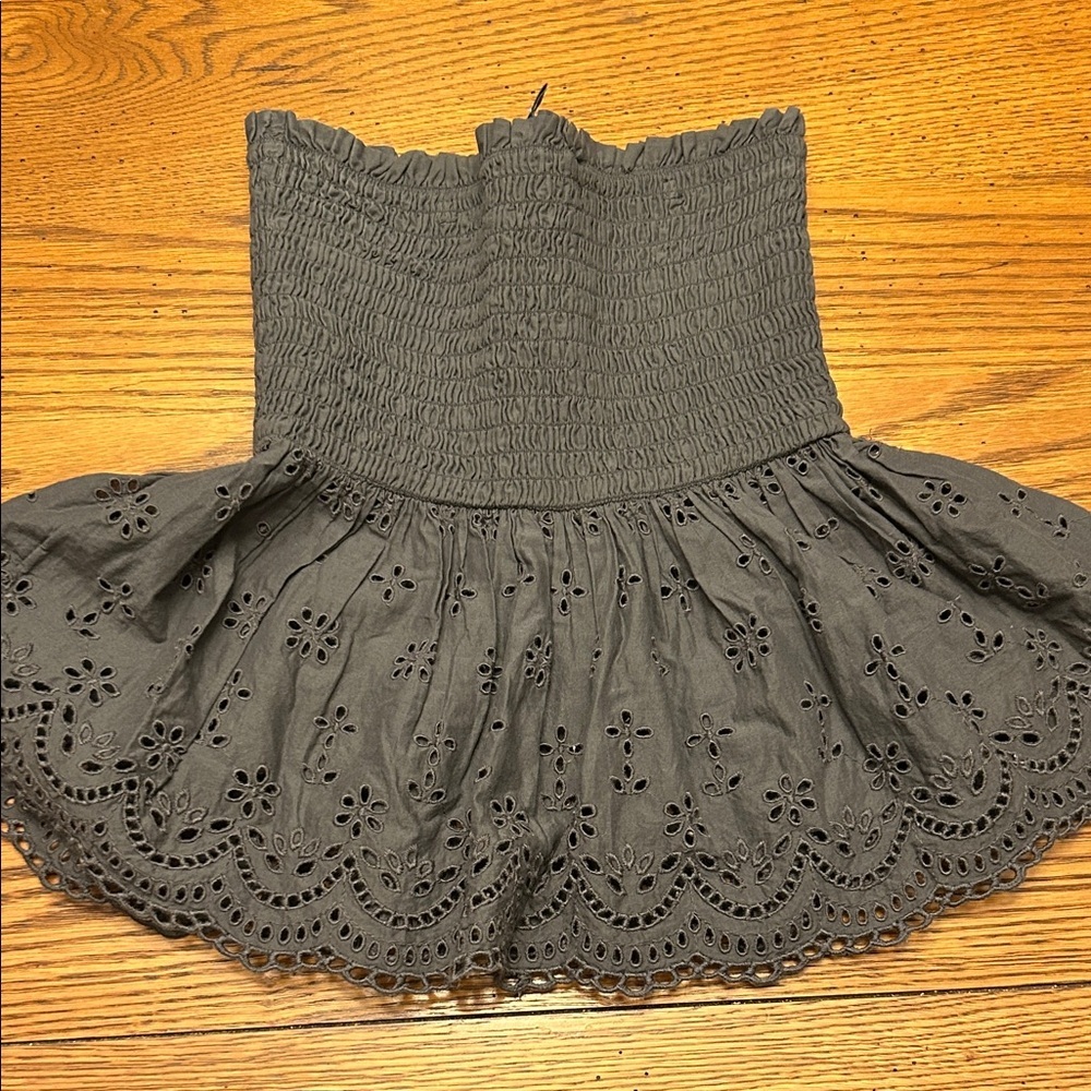 Gray Eyelet Women's Shirt/8